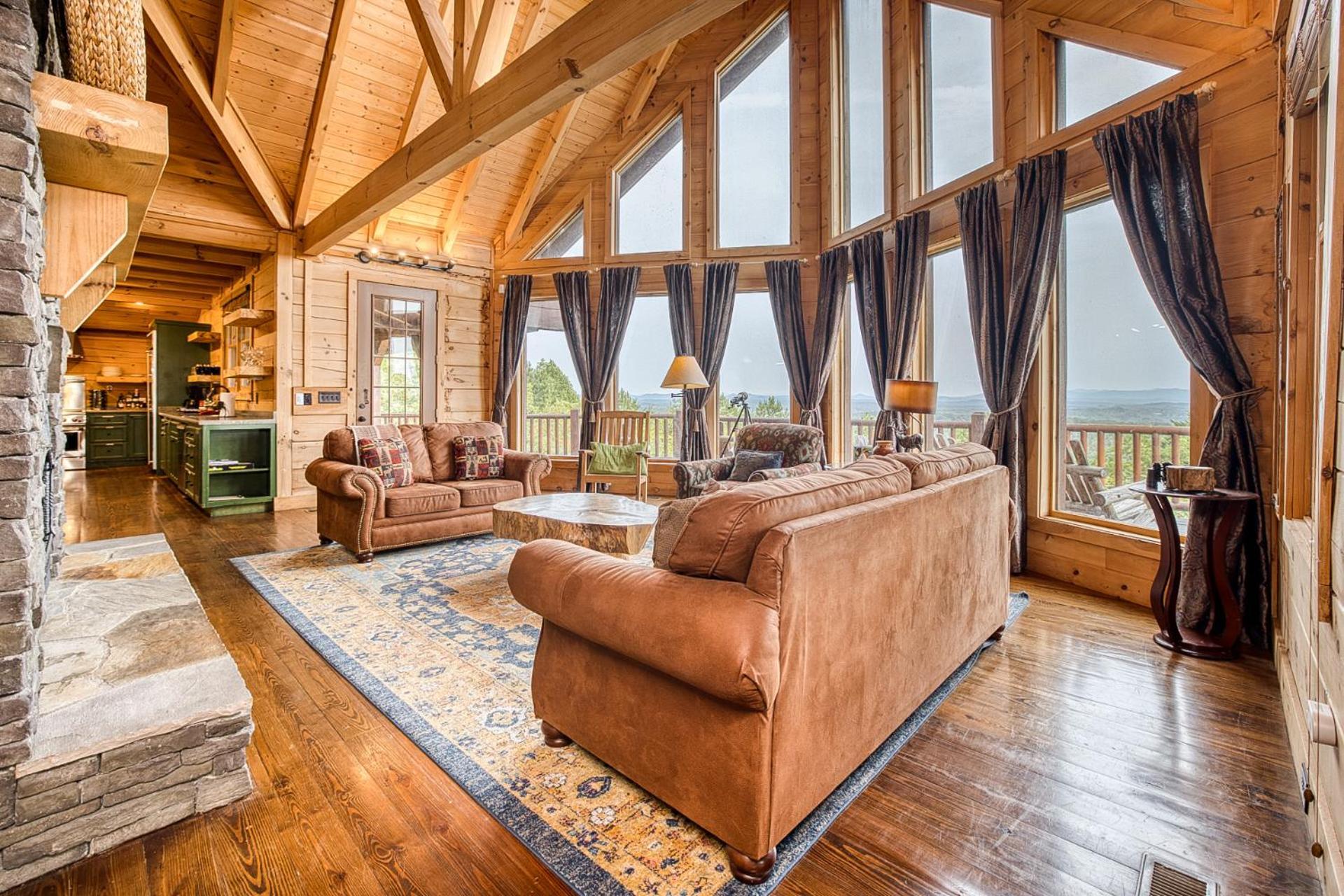 Sky High Lodge By Bk Stays. Large Cabin. Amazing Views. Game Room. Jacuzzi. Six Bedrooms. Sleeps 12 Blue Ridge Esterno foto