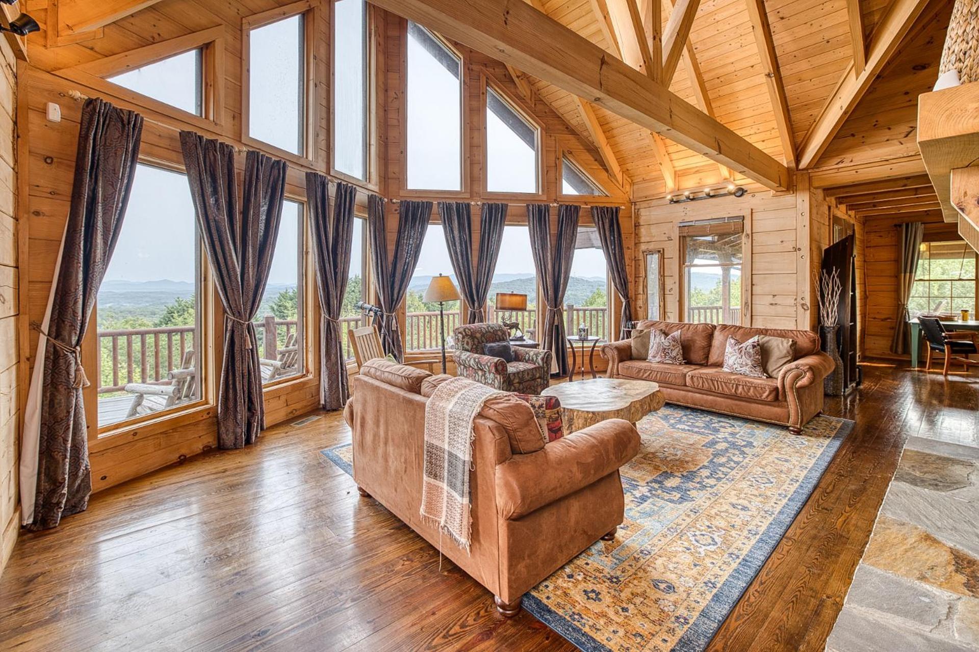 Sky High Lodge By Bk Stays. Large Cabin. Amazing Views. Game Room. Jacuzzi. Six Bedrooms. Sleeps 12 Blue Ridge Esterno foto